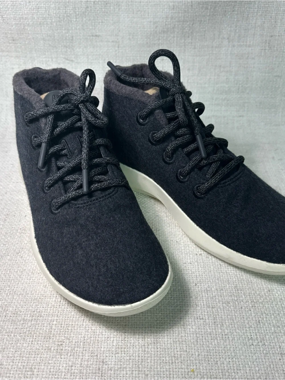 NIB Allbirds Womens Size 9W Gray Wool Runner Up Mizzle Tuke Sneakers High Tops
